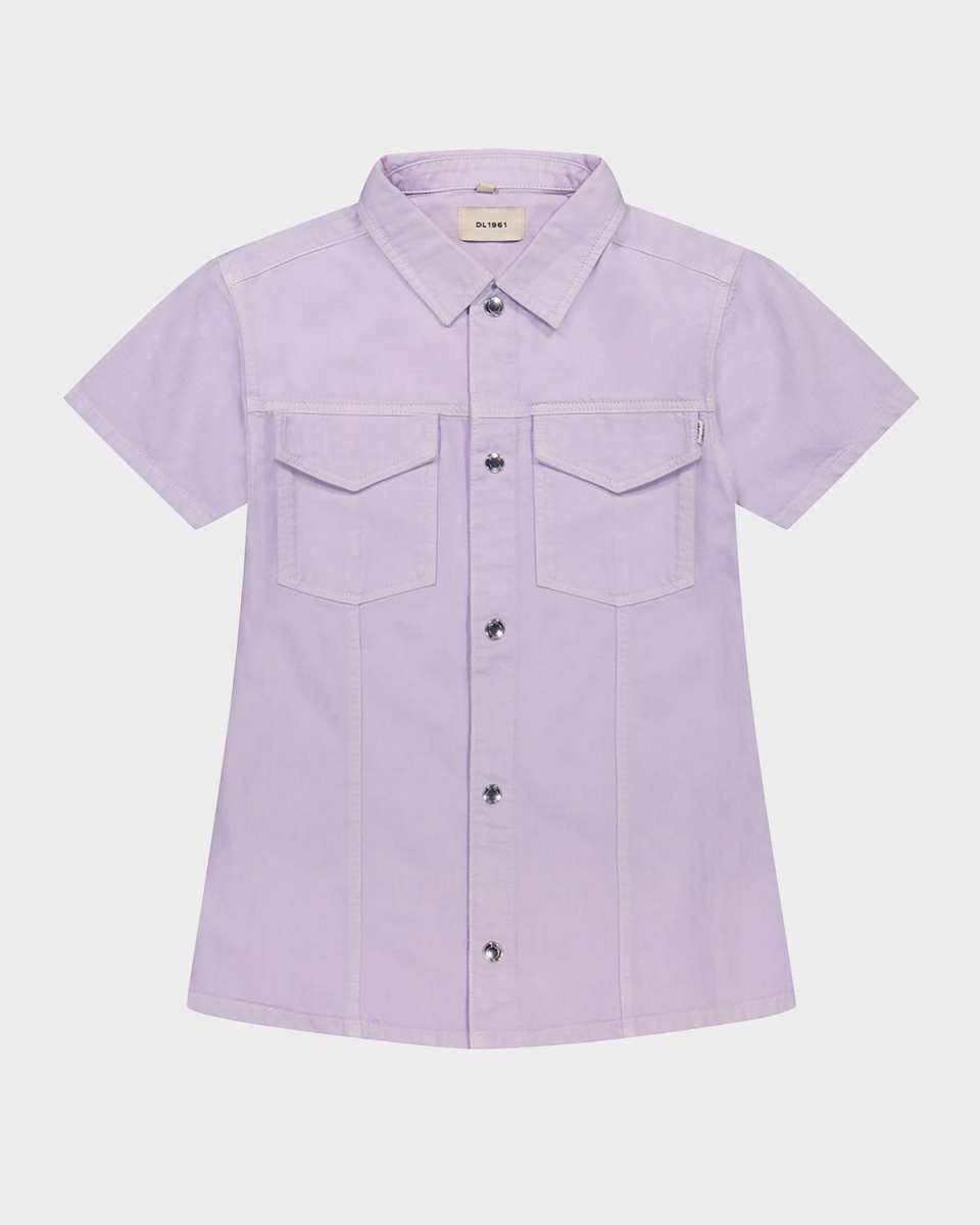 Girl's Manning Button Front Dress, Size S-
